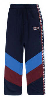 PUMA x Rihanna Fenty Womens Navy Broek met wijde pijpen Blauw - EU 40 / UK 12