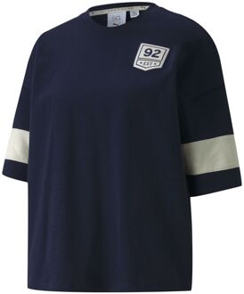 PUMA x Selena Gomez Korte Mouw T-shirt Casual Tee Navy 597079 03