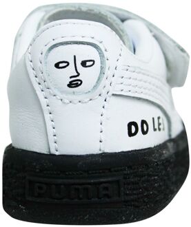 PUMA x Shantell Martin Basket Strap Kids Hook & Loop Kleuters Trainers 365715 01 Wit