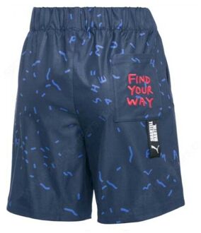 PUMA x Shantell Martin Damesshort AOP Broek Navy 575479 50