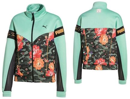 PUMA x Sue Tsai XTG Lange Mouw Zip Up Groen Dames Track Jacket 578215 01 Veelkleurig