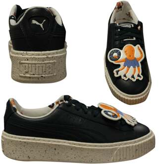 PUMA X TC Tiny Cottons Platform Speckle Laag Top Meisjes Trainers Zwart