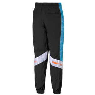 PUMA x Tetris Heren Track Broek Getapete Grafische Logo Joggers 597137 01 Zwart - M