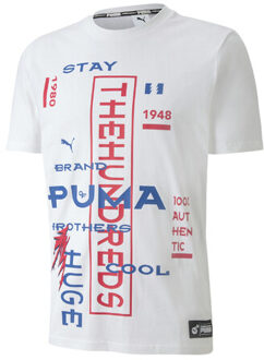 PUMA x The Hundreds Wit Regular Fit Katoenen T-Shirt 596750 52