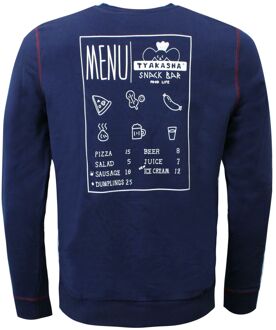 PUMA x Tyakasha Heren Crew Sweatshirt Grafische print Trui Navy 578422 06