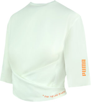 PUMA xCentral Saint Martins Korte Mouw CrewNeck Wit Dames T-shirt 598722 02 - EU 42 / UK 8