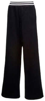 PUMA xRihanna Fenty Rising Sun Sweatpants Wijde Pijp Zwart Dames Broek 573417 01 Wit