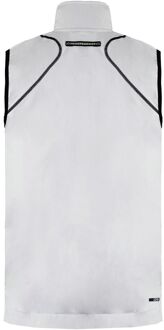 PUMA Zip Up Graphic Logo Mouwloos Lichtgrijs Heren Polyester Vest 506813 GREY - maat 2XS
