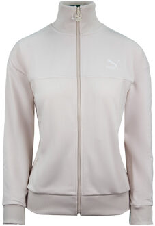 PUMA Zip Up Track Jacket Lange Mouw Crème Womens Track Top 595943 23 - maat