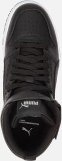 PUMA Zwarte hoge jongenssneakers met zilveren en gouden details Puma , Black , Dames - 39 Eu,37 EU