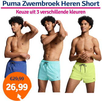 PUMA Zwembroek Heren Short Electric Mint-XL - XL