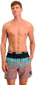 PUMA Zwembroek Heritage Stripe Mid Pink Combo-M