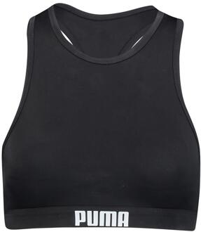 PUMA Zwemtop Racerback Polyamide/elastaan Zwart Mt M