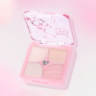 Pump Up Stereoscopic 4 Colors Highlight Palette G03# Strawberry Puff - 5.3g