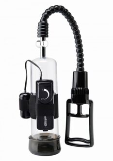 Pump Worx penispomp Deluxe Vibrating Power Pump zwart,transparant - 7,68 inch