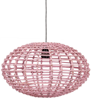 Pumpkin Hanglamp Rotan ¯ 45 cm x h 27 cm - Roze