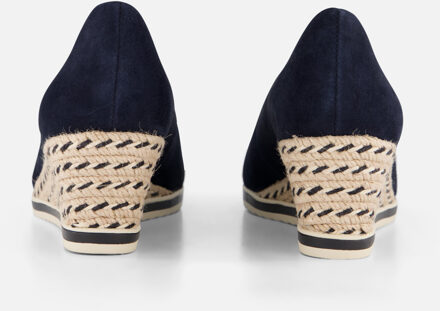 Pumps met sleehak blauw Leer - 36