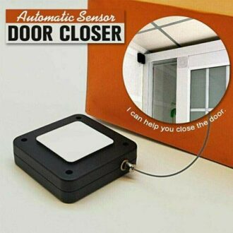 Punch-free Automatic Sensor Door Closer Adjustable Surface Mounted Automatic Door Operator Fire Rated Door Stopper Door Hardware zwart