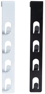 Punch-free Iron 4-hooks Baseball Cap Rack Hat Clothes Holder Rack Organizer Storage Protable Door Closet Hanger Door Hooks