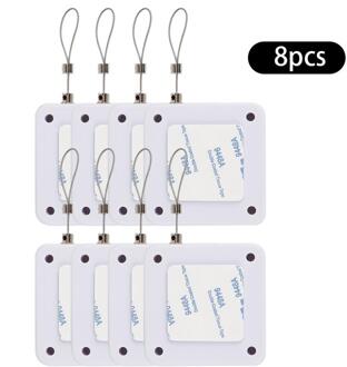 Punch-Gratis Automatische Sensor Deur Dichter Alle Deuren Multifunctionele Automatische Deurdranger Met Koord 800G Pull 8stk wit