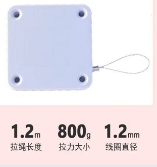 Punch-Gratis Automatische Sensor Deur Dichter Beveiligingssysteem Automatisch Dicht Voor Alle Deuren Houden Uw Baby Veilig Anti-Diefstal wit