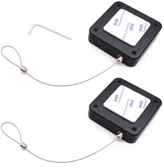 Punch-Gratis Automatische Sensor Deursluiters, Deurdranger Verstelbare Automatisch Gesloten Deur Sluitingen Met Koord 2 Pcs zwart