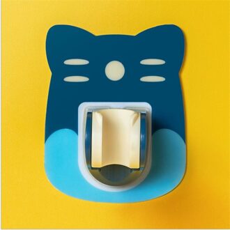 Punch-Gratis Badkamer Douchekop Houder Zelfklevende Wandmontage Douche Beugels Handheld Douchekop Vaste Ondersteuning Bad Gereedschap blauw