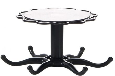 Punch-Gratis Draaien Opbergrek Muur Gemonteerde 360 Graden Draaien Opbergrek Bestek Organizer Kledingkast Houder Keuken Accessoires zwart