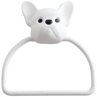 Punch-Gratis Handdoekenrek Badkamer Cool Handdoekenrek Nail-Gratis Cartoon Leuke Kinderen Handdoek Opknoping Badkamer Opbergrek hond