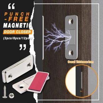 Punch-Gratis Magnetische Deurdranger Home Improvement Multipurpose Onzichtbare Deursluiters Voor Deur Kast Kledingkast Lade