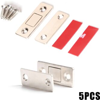 Punch-Gratis Magnetische Deurdranger Kastdeur Magneten Ultra Dunne Voor Keuken Kast Garderobe Kast FBS889 5stk