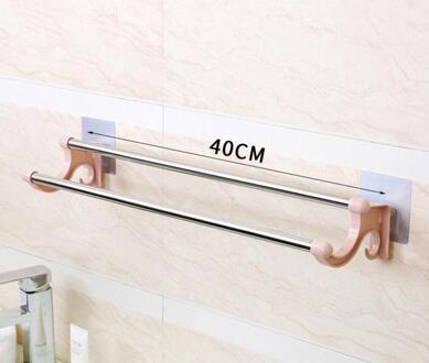 Punch-Gratis Naadloze Moderne Minimalistische Creatieve Dragende Kleding En Artikelen Hanger Badkamer Plank Antislip Handdoek bar G8402 1