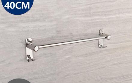 Punch-Gratis Naadloze Roestvrijstalen Handdoekenrek Badkamer Opknoping Staaf Badkamer Handdoek Bar Wc Muur Opknoping Handdoekenrek g8117 B1