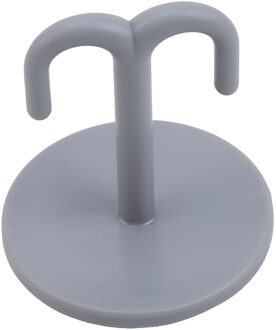 Punch-Gratis Naadloze Stevige Keuken Kast Haak Handdoek Kleding Top Haak Huis & Tuin Huishoudelijke Accessoires grijs