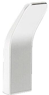 Punch-Gratis Robe Haken Zwart Badkamer Haak Voor Handdoeken Wall Mounted Decoratie Kapstokken Rack Kleerhangers Aluminium wit