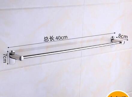 Punch-Gratis Rvs Handdoekenrek Badkamer Handdoekenrek Badkamer Rack Opknoping Handdoekenrek Wc Rack Muur Opknoping g8069 A1