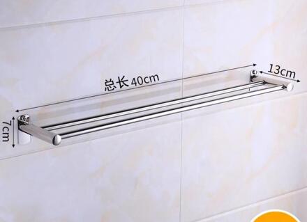 Punch-Gratis Rvs Handdoekenrek Badkamer Handdoekenrek Badkamer Rack Opknoping Handdoekenrek Wc Rack Muur Opknoping g8069 A2