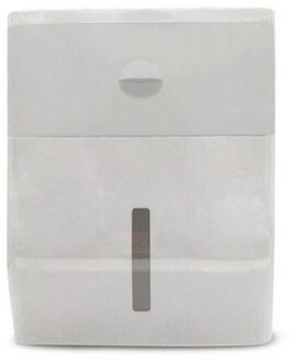 Punch-Gratis Toiletrolhouder Plank Tissue Doos Waterdichte Badkamer Opbergdoos wit