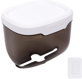 Punch-Gratis Toiletrolhouder Waterdichte Mobiele Telefoon Opslag Toiletpapier Magazijnstelling Tissue Badkamer Benodigdheden donker grijs