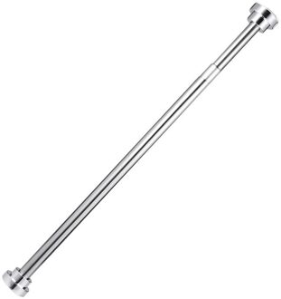 Punch Gratis Uitschuifbare Kleren Drogen Pole Roestvrij Staal Douchegordijn Staaf Intrekbare Veerspanning Staaf Voor Badkamer 85-140cm