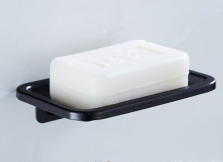 Punch-gratis zwarte ruimte aluminium Badkamer accessoires Set badkamer handdoekenrek licht grijs