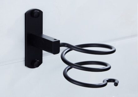 Punch-gratis zwarte ruimte aluminium Badkamer accessoires Set badkamer handdoekenrek