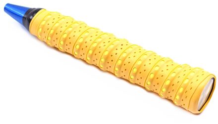 Punch Kiel Racket Zweet-Absorberende Riem Badminton Hand Gel Hengel Anti-Slip Riem geel