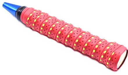 Punch Kiel Racket Zweet-Absorberende Riem Badminton Hand Gel Hengel Anti-Slip Riem rood