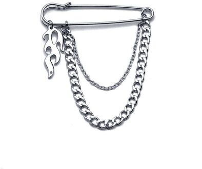 Punk Broche Schoenen Broek Ketting Riem Vrouwen Mannen Mode Jeans Keten Hanger Accessoires stijl 3