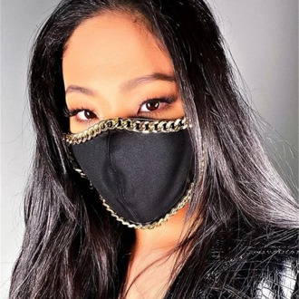 Punk Metal Chain Face Mask Jewelry for Women Simple Sexy Nightclub Party Face Accessory Gift