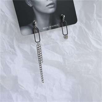 Punk Minimalistische Metalen Ketting Oorbellen Geometrische Asymmetrische Retro Ronde Oorbellen Voor Vrouwen Mode Oor Sieraden Beste Cadeaus stijl 6