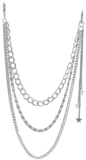 Punk Rock Metal Broek Taille Ketting Multi Layer Riem Taille Sleutelhangers Rock Hip Hop Haak Sieraden Accessoires