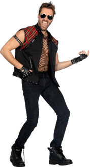 Punk Vest Heren Zwart