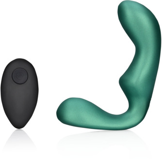 Puntige Vibrerende Prostaatmassage met Afstandsbediening - Metallic Groen
